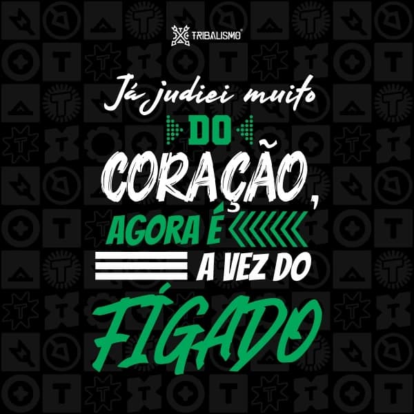 Já judiei muito do coração, agora é a vez do fígado