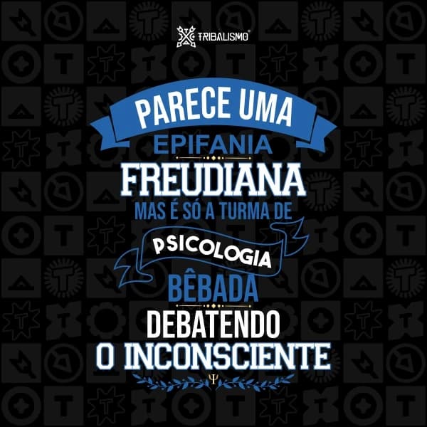Parece uma epifania freudiana mas é só a turma de psicologia bêbada debatendo o inconsciente