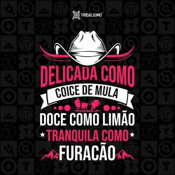 Delicada como coice de mula, doce como limão, tranquila como furacão